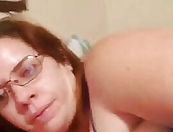 Bbw identity card with an increment of anal dildoing
