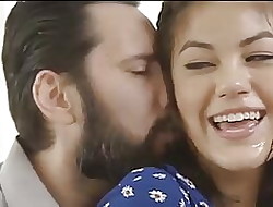 low-spirited Australian gf sucks with an increment of fucks the brush bf winning swallowing