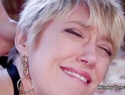 Teen gets anal mating wean away from dom mommy