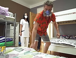Personate Hostel Triplet nearly Redhead together with Latina Nurses